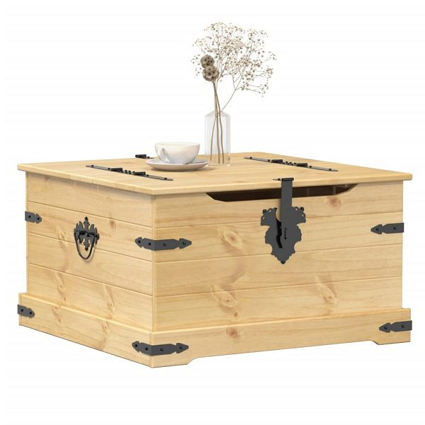 vidaXL Truhe Corona 78x78x45 cm Massivholz Kiefer, 4002771