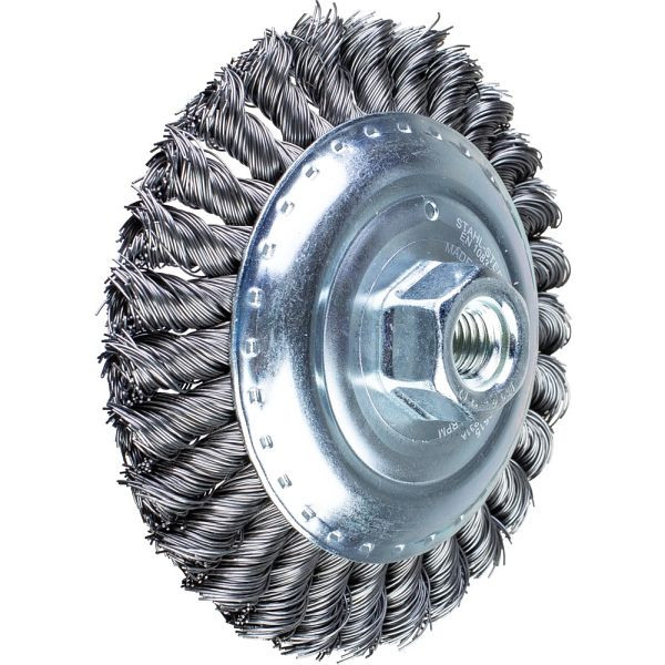 Pferd Kegelbürste mit Gewinde, gezopft POS KBG 12515/M14 ST 0,50, 43317001