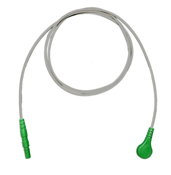 Golmed LZ-EKG-Adapterleitung mit Druckknopf, grün, 100 cm, 1-100-1,5 GR