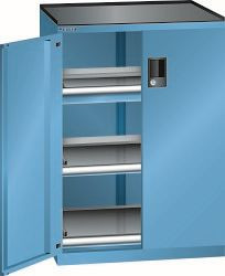 LISTA Schubladenschrank 36x27E (BxTxH) 717x600x1020mm CODE Lock, Lichtblau, 1 Schublade, Fronthöhe: 75 mm, Tragkraft Schubladen: 75kg, 79.400.010.C