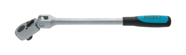 Hazet Umschaltknarre, mit Gelenk, Vierkant massiv 10 mm (3/8 Zoll), Norm: DIN 3122, ISO 3315, poliert, Länge: 276 mm, 8816G