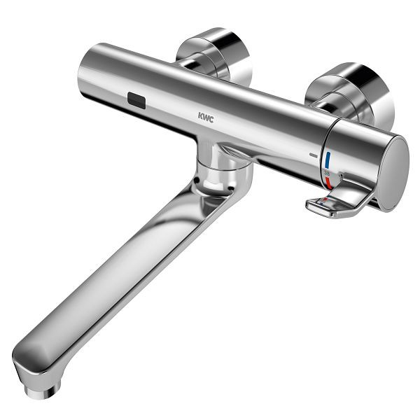 KWC Wandbatterie, F4, elektronisch, Thermostat, Schwenkauslauf, 296 mm, Batterie, 2030072425