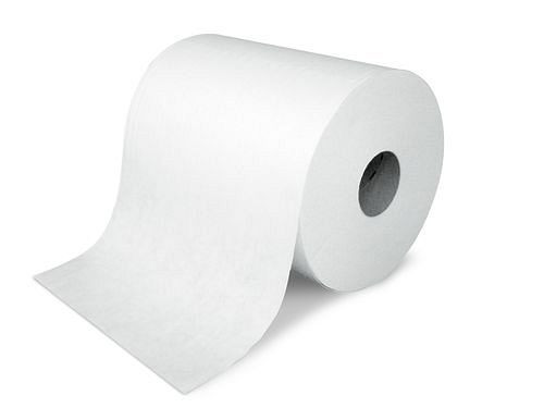 DENIOS Vliestücher Hightextra BIO, weiß, auf Rolle, Tuchformat 38 x 30 cm, VE: 2 Rollen, 246187
