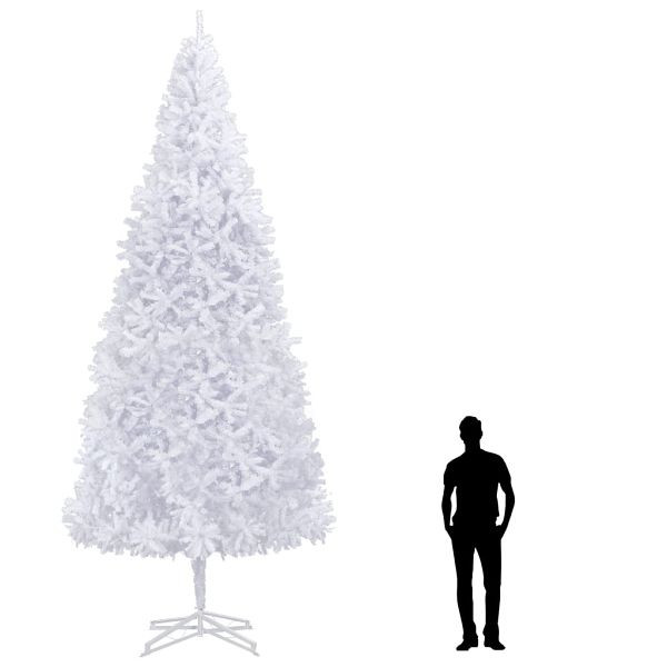 vidaXL Künstlicher Weihnachtsbaum 5 m hoch, Weiß, 284296