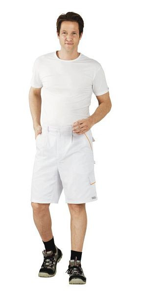 Planam Highline Shorts, reinweiß/reinweiß/gelb, Größe XL, 2377056