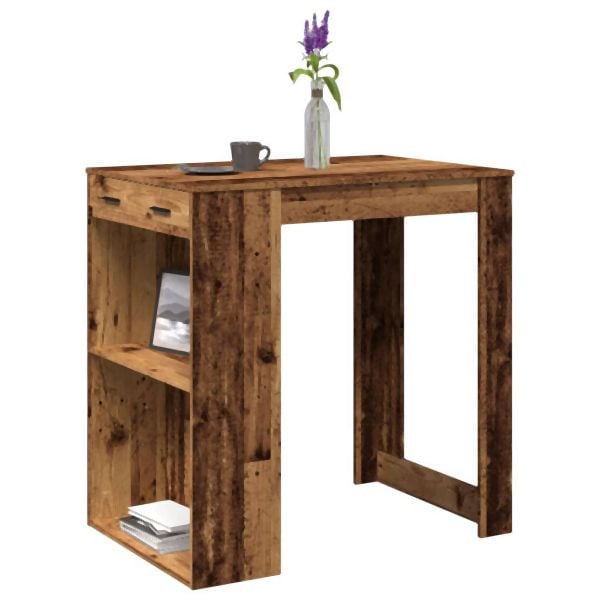 vidaXL Bartisch Altholz-Optik 102x70x103,5 cm Holzwerkstoff, 3309328