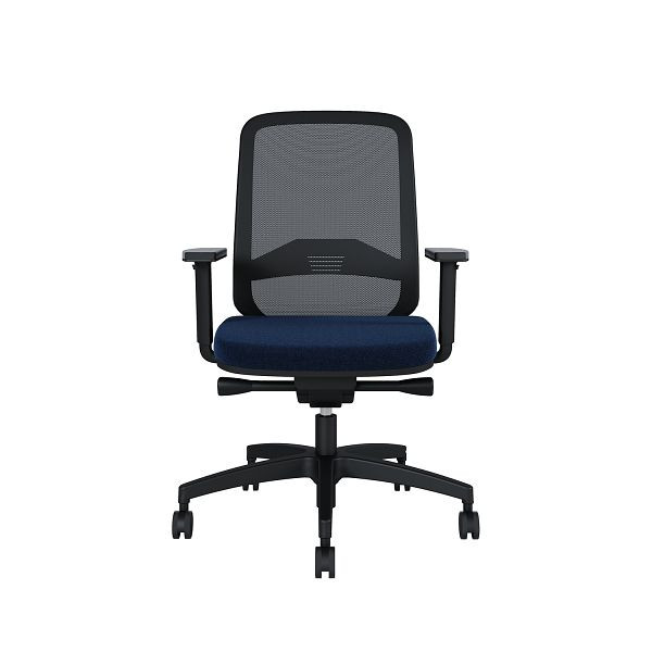 Bisley Bürodrehstuhl Bali, Rückenlehne aus Netzbezug, Mit Armlehnen Kunststofffußkreuz, TN9618 lava blue, BALIKLRT0015TN9618