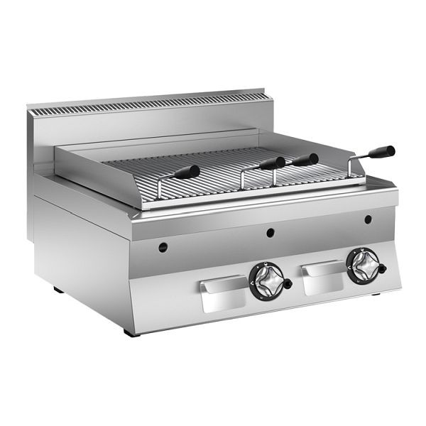 Mareno M1-600 Lavasteingrill 80cm, Außenmaße: 800(B)x650(T)x295(H)mm, 161.081