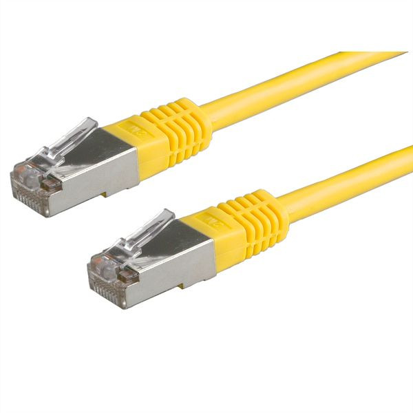 VALUE Patchkabel Kategorie 6 (Class E) S/FTP (PiMF), gelb, 1 m, 21.99.1332