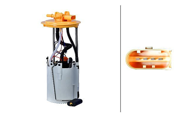 HELLA Kraftstoff-Fördereinheit, elektrisch, 4-polig, mit Dichtung/mit Tankgeber, 8TF 358 303-871