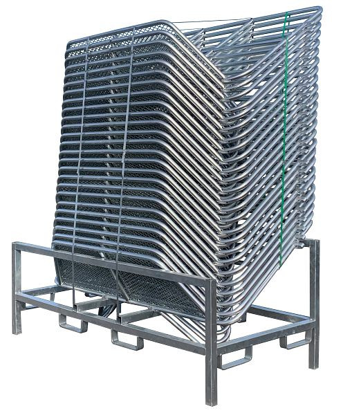 Schake Polizeigitter-SET Typ L, bestehend aus: 25x Polizeigitter Typ L, 1x Vierkantrohr-Stapelpalette, 419_013-SET