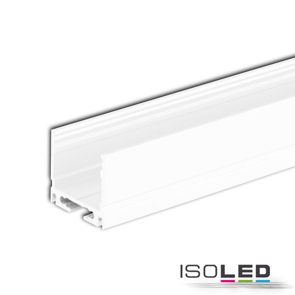 ISOLED LED Aufbauprofil SURF16 Aluminium weiß pulverbeschichtet, RAL9010, 200cm, 113615
