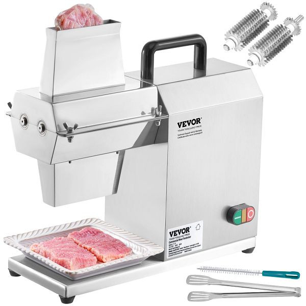 VEVOR Elektrischer Fleischklopfer 450 W mit 54 Edelstahlklingen, Professionell, 415x170x420 mm Atomatisch, Küchenhelfer, DDNRJ17INCH4R7F1XV2