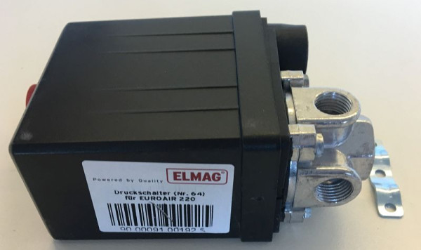 ELMAG Druckschalter für EUROAIR 220 (Nr. 64), & EUROAIR MINI 200 (Nr. 62), 9100192
