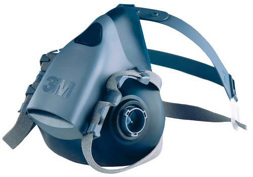 3M Halbmaske 7502, Größe M, Bajonett-Klick-Anschluss, ohne Filter, EN 140, 149225