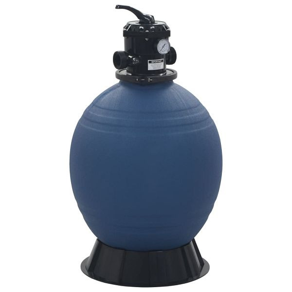 vidaXL Pool-Sandfilter mit 6-Wege-Ventil Filterkessel Blau 560 mm, 91727