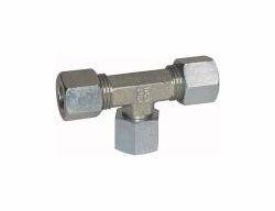 Riegler Einstellbare T-Verschraubung mit Dichtkegel, 360 drehbar, 112090