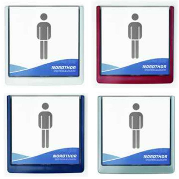 Stein HGS Türschild -Clicksign-, 169 x 169 mm, dunkelblau, ci4862-03