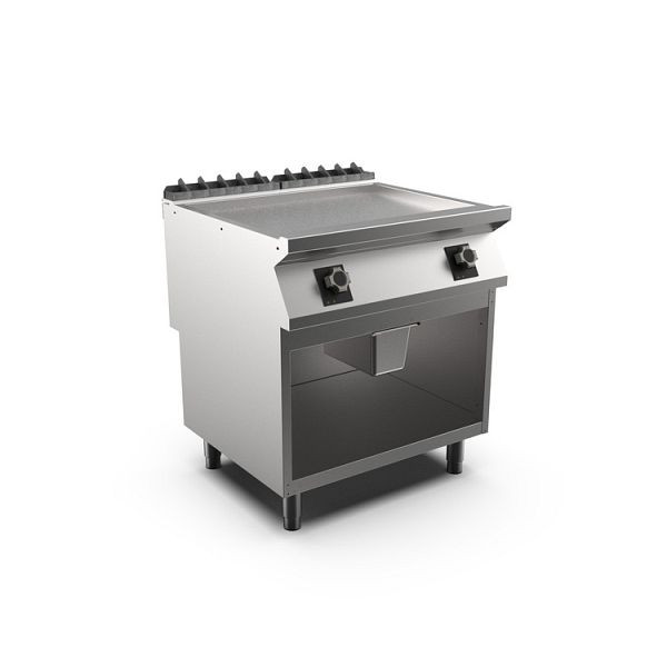 Mareno M1-700 elektrische Grillplatte mit glatter, MattChromplatte, 80cm, 800(B)x750(T)x900(H)mm, FT78ELCSG, 171.251