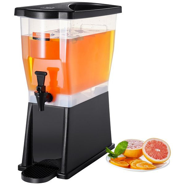 VEVOR Getränkespender, 11 L Wasserspender für Partys, aus Kunststoff mit Standhahndeckel, für Restaurants, Hotels, Partys, YLFPQSLFPQSLBDLFNV0