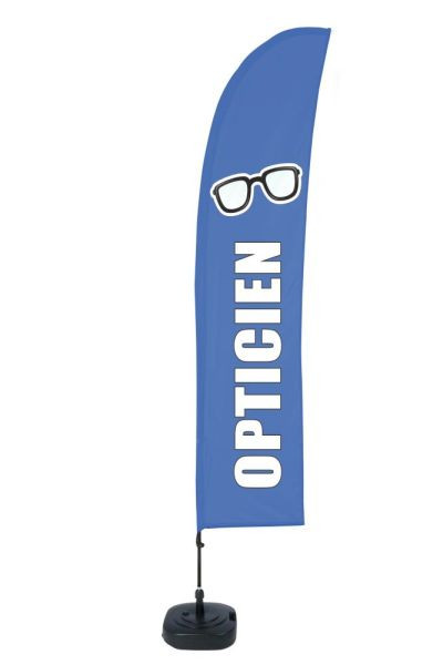 Showdown Displays Beach Flag Budget Wind Komplettset Optiker Französisch, BFBL-WT21-17-I627