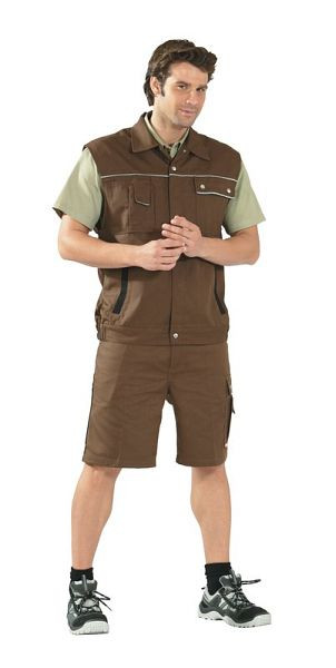 Planam Canvas 320 Weste, braun/schwarz, Größe L, 2166052