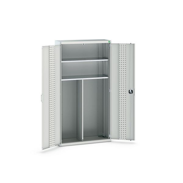 bott cubio Koffer-Flügeltürenschrank unbestückt, BxTxH: 1050x400x2000mm, RAL 7035 / RAL 7035, 40032038.16V