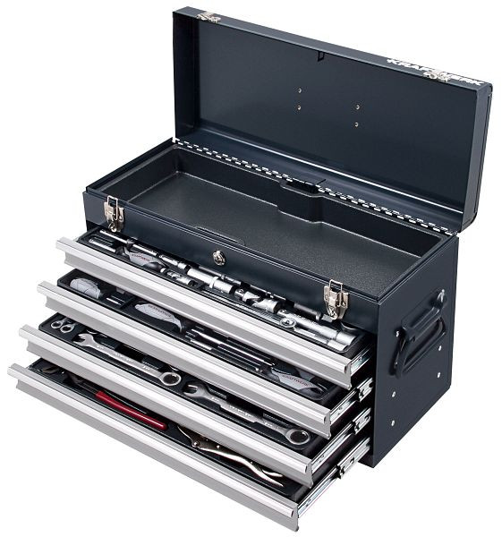 Kraftwerk Werkzeugkiste Basic-Line, 1/4" + 1/2", 100-teilig, 206.100.000
