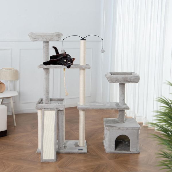 HOME DELUXE Kratzbaum JAX, Grau, 49992, 4058166257987