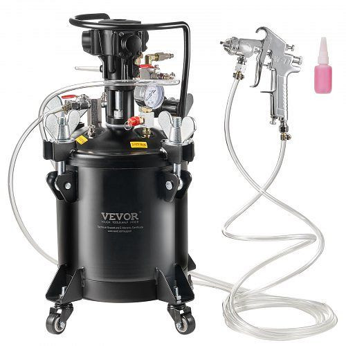 VEVOR Druckbehälter Farbspritzpistole Sprühfarbe 10L Vollautomatisch 70psi, PQYLGZDXOX10JBIGIV0