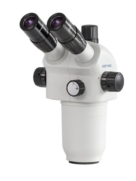 KERN Optics Stereo-Zoom-Mikroskopkopf, Greenough 0,6 x - 5,5 x, Binokular, Eyepiece HSWF 10 x / Ø 23mm with anti-fungus, high eye point, OZP 551
