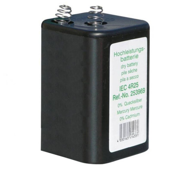 Stein HGS Blockbatterie IEC 4 R 25 -Premium- 6V- 7Ah, Cadmium-/Quecksilberfrei, VE: 24 Stück, 39737