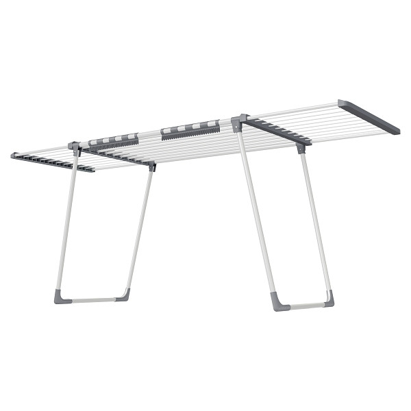 SONGMICS Wäsche-Trockenständer, Weiß, (113,5-86,5)x62,5x90 cm, LLR522WK01