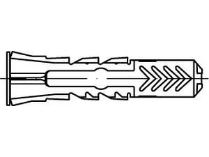 ART 88690 FISCHER-Dübel Nylon DUOPOWER 14 x 70 VE=S (20 Stück)