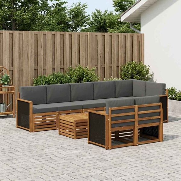 vidaXL Sofagarnituren Massivholz Akazie, 3384523, 8721288692627