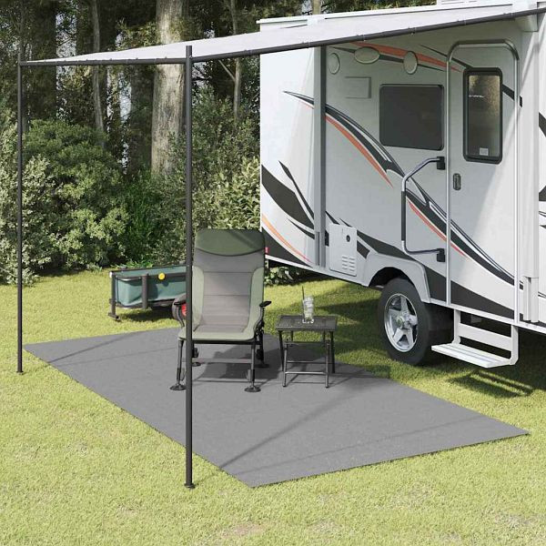 vidaXL Zeltteppich Anthrazit 600 × 350 cm Polyester, 42002778