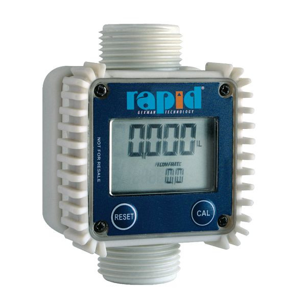 Rapid Digitaler Durchflusszähler aus Kunststoff für AdBlue® und andere Medien, 21 015