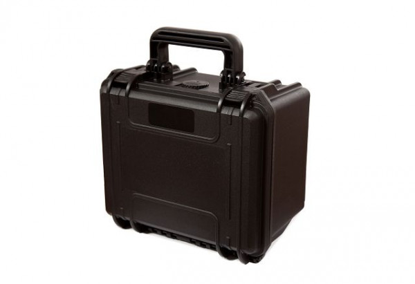 MAX wasser- und staubdichter Kunststoffkoffer, IP67 zertifiziert, schwarz, mit anpassbarer Rasterschaumstoffeinlage, MAX235H155S