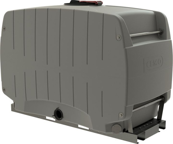 Cemo Grundmodul 2000l für Modulfass, grau auf Stahl-Grundrahmen, 12263