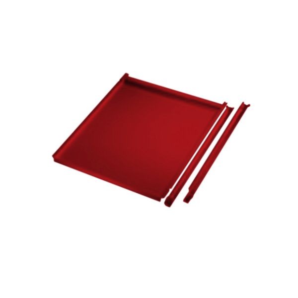 Manuflex Ausziehboden für Gehäuseunterbau mit Tür in Rubinrot RAL 3003, BxTxH = 460 x 545 x 19 mm, Rubinrot, ZB2186.3003