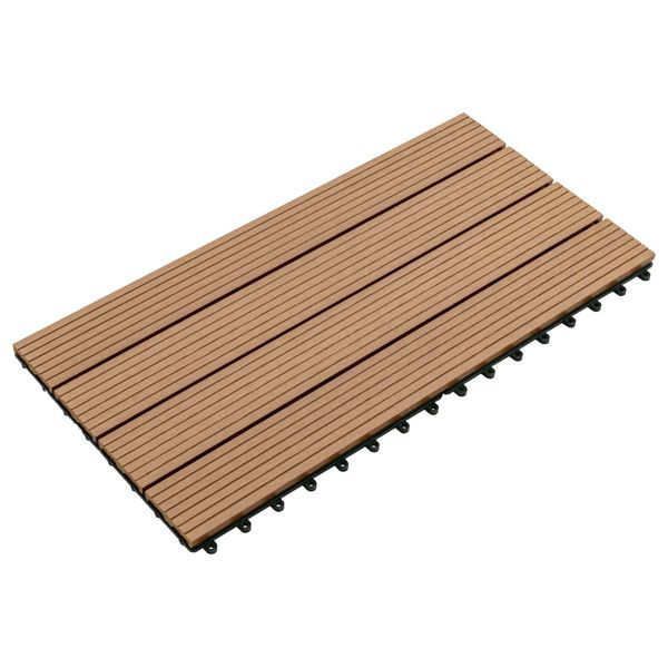 vidaXL Terrassenfliese 6-teilig Braun 60 x 30 cm WPC, 42046687