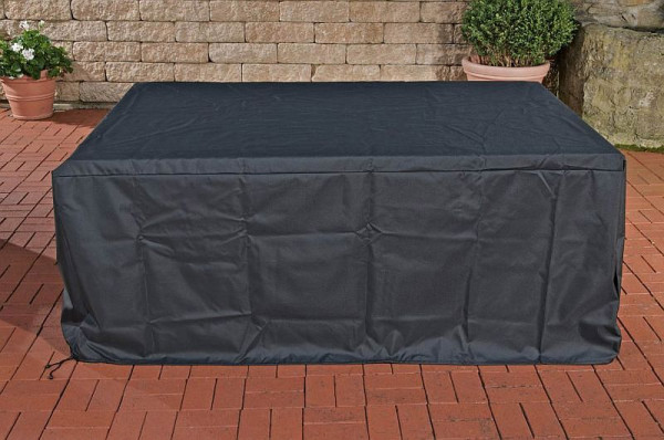 CLP Abdeckhaube 222x165x65 cm, Eck Lounge-Set Molde, schwarz, 302495
