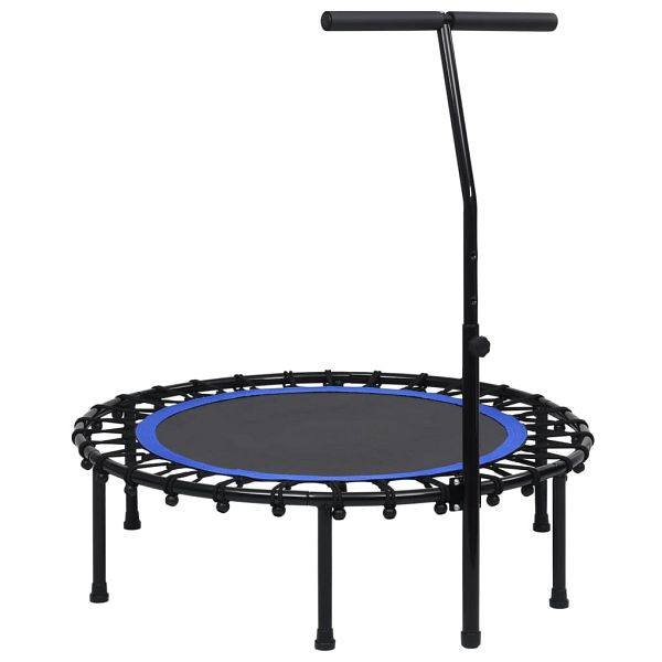 vidaXL Fitness Trampolin mit Griff 102 cm, schwarz, 92488