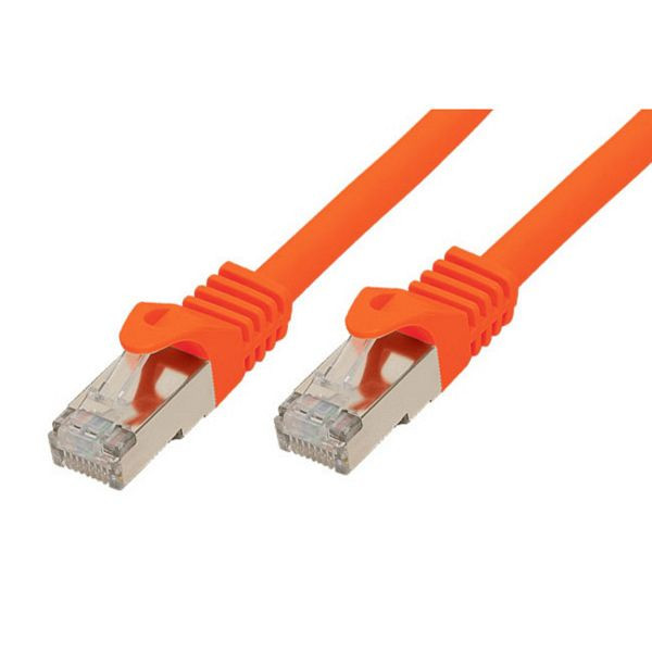 S-Conn RJ45 Patchkabel S/FTP, PIMF, Rohkabel CAT 7 Halogenfrei, orange, 50,0m, 75550-O