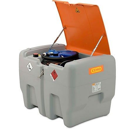 Cemo Dieseltank-Mobil Easy COMBI 440/50 L, 24V, Elektropumpe 24 V, 40 l/min, Automatik-Zapfpistole, Klappdeckel, 11106