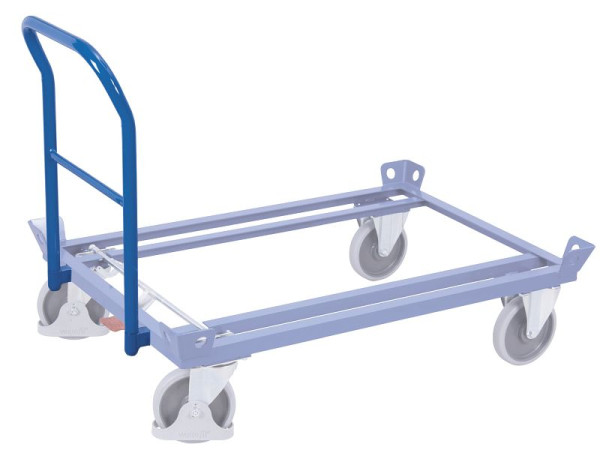 VARIOfit Rohrschiebebügel für Fahrgestell, Außenmaße: 500 x 765 mm, RAL 5010 enzianblau, zsw-870.002