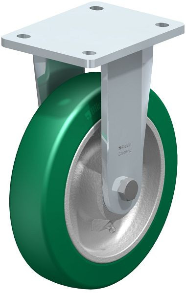 Blickle BO-GST 200K Stahlgeschweißte Schwerlast-Bockrolle, Blickle Softhane®, Grün, 689729
