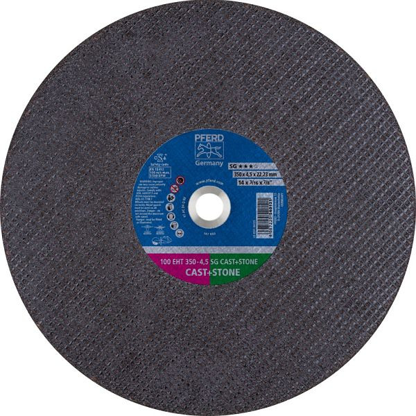 Pferd Trennscheibe 100 EHT 350-4,5 SG CAST+STONE/22,23, VE: 10 Stück, 61329531