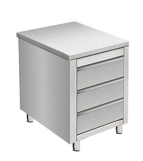 Skyrainbow Arbeitsschrank aus Edelstahl, 50 x 70 cm, THSS3R57