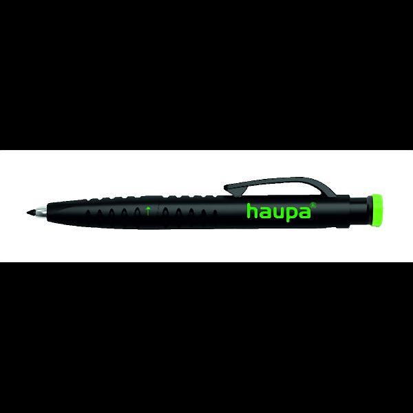 Haupa Tiefloch-Marker, 2 in 1, schwarz, mit Spitzer, 150044